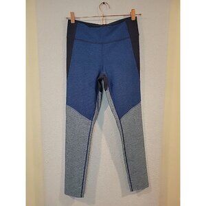 Womens Outdoor Voices Full Length Blue Colorblock‎ Leggings M Ombré Hiking Run